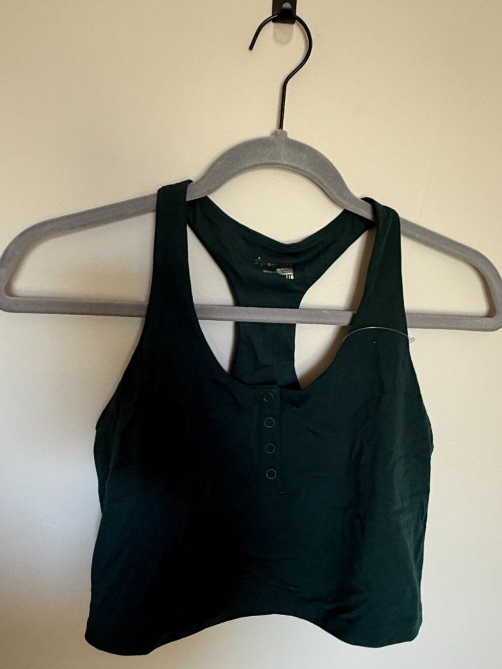 Aerie OFFLINE Real Me Sports Bra Green L NWT Light Support Athleisure